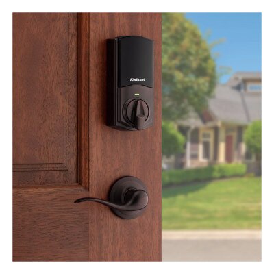 Kwikset Home Connect 620 Smart Lock, Z-Wave 700 Long Range, Traditional with Deadbolt, Venetian Bronze